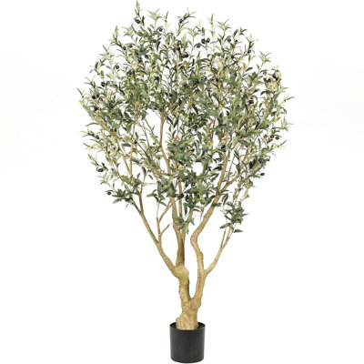 Faux olivier avec feuilles et olives réalistes