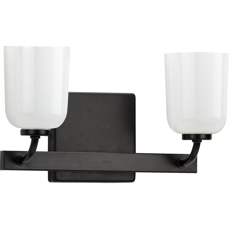 Dimmable Vanity Light, Black, 2 , 6.75'' H X 12.5'' W X 5.25'' D 