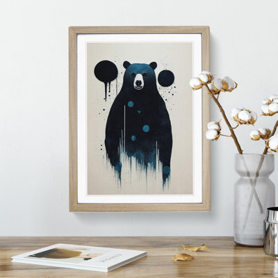 Bear Painting No.4 Abstract - Wall Art