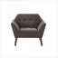 Fauteuil de salon en tissu de polyester bleu-263584817