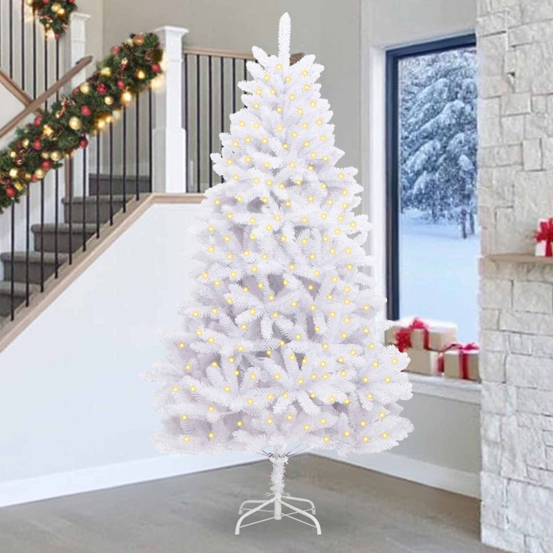 Christmas Tree, White, 270 cm, with Leds