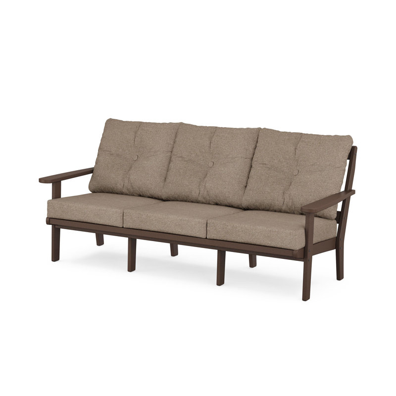 Lakeside Cape Cod Deep Seating Sofa, Spiced Brown Revolution®, Vintage Lantern