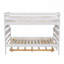 Lit superposé en bois de pin robuste avec lit gigogne, peu encombrant et durable pour les invités-1395655246