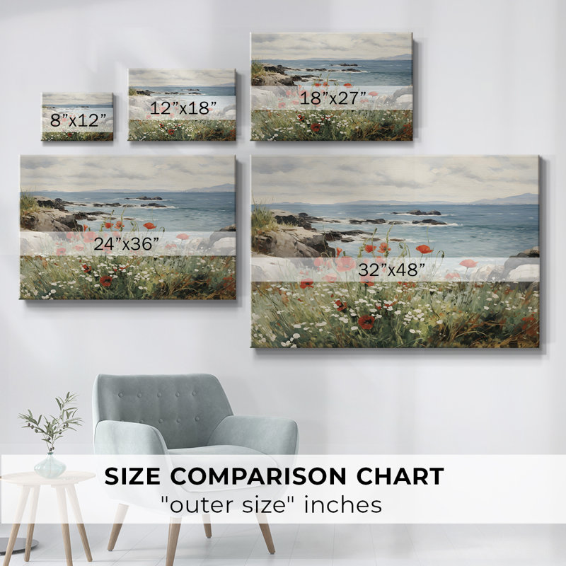 «Vintage Landscape - DCCCLXV» sur toile, Toile tendue, H 41 po x l 61 po x P 1,5 po