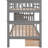Twintwin Bunk Bed In Gray. Plywood. Maximize Storage Gray With Drawer Storage. Strong And Stable Frame. Ideal For Bedroom Organization. Safe Sleeping Environment-1531863102