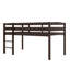 Lit mezzanine bas en bois avec échelle-858322153