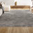 Felicdad Shag Plush Tassel Gray Rug-402136692