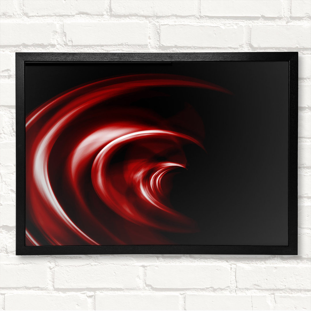 Gerahmtes Wandbild Helter-Skelter Deep Red