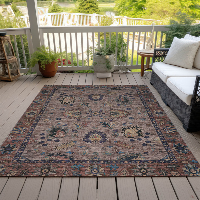 Tapis moka Xhevrie intérieur / extérieur lavable à la machine, Rectangulaire 3 pi x 5 pi
