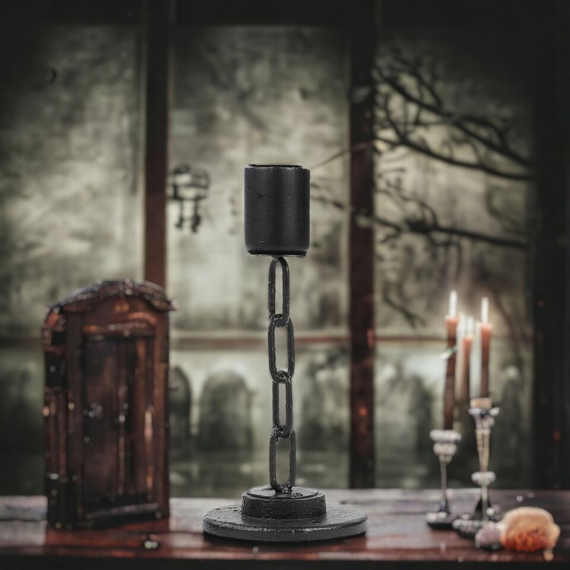 Metal Tabletop Candelabra, 22" H x 4" W x 4" D