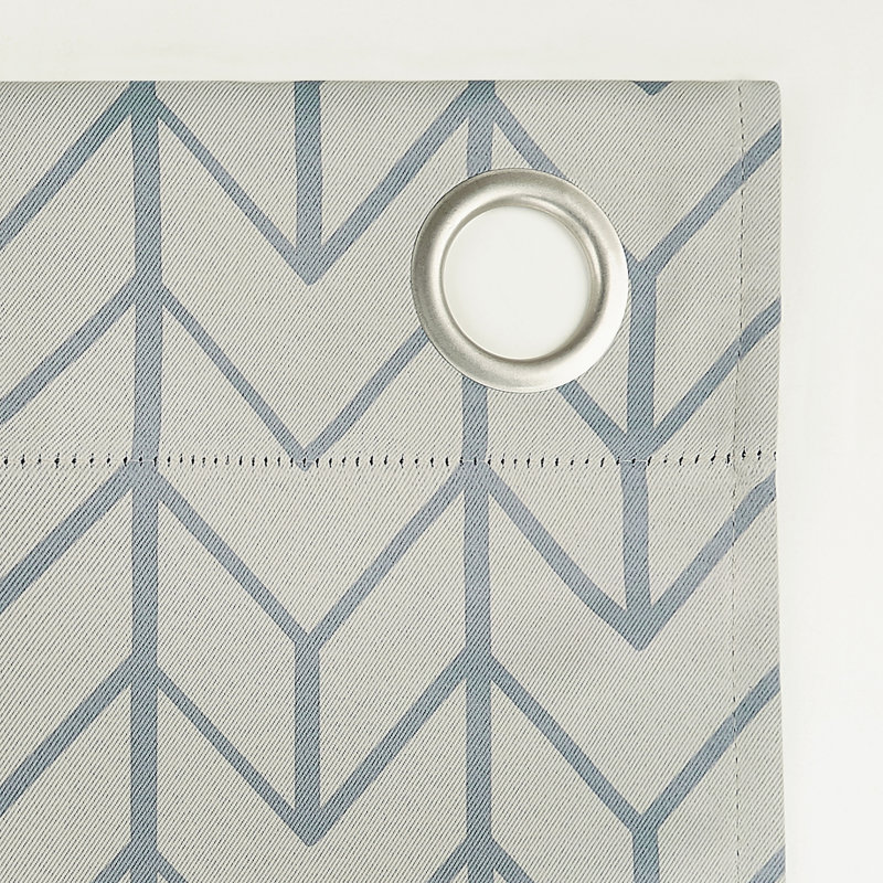 Polyester Chevron Blackout Curtain Panel - Basics by Wayfair™, 40" W x 63" L, Stone