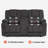 Power Reclining Loveseat Sofas with Heat, Console and Massage, Cup Holders, Fabric Upholstered-608383569