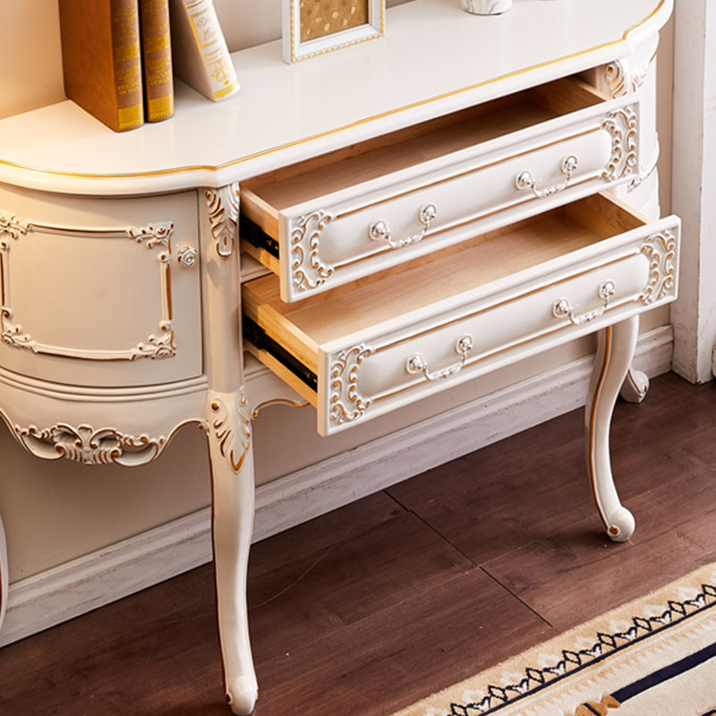 Console haut de gamme multifonctionnelle de luxe, H 36,61 po x l 58,27 po x P 13,78 po, Blanc