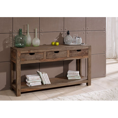 Nature 140cm Solid Wood Console Table