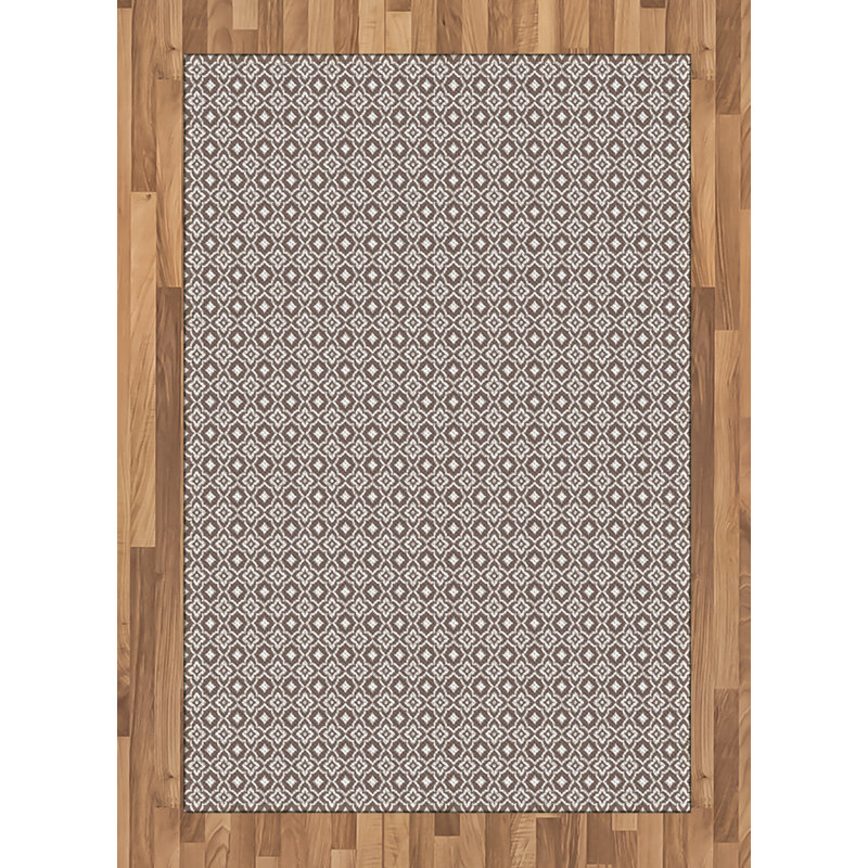 Vintage High Density Long Fiber Poly Threads Decorative Area Rug Carpet, Rectangle 4' x 5'8"