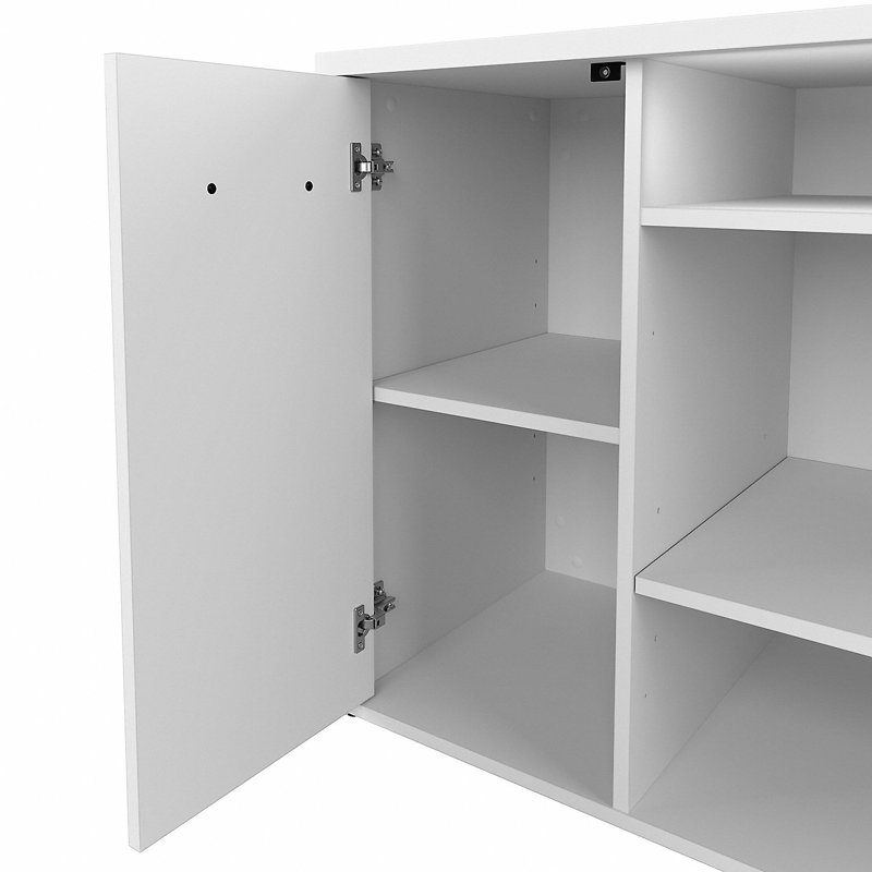 Armoire de rangement à 12 tablettes Studio C, Blanc