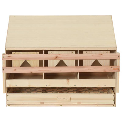 Erastus Chicken Laying Nest with Compartments Hen Nesting Boxes Solid Wood Pine