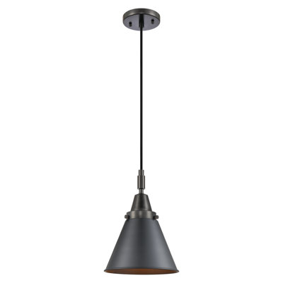 Downtown Urban - Caden Weston - Mini-luminaire suspendu à cordon 1 lumière 8 po - Abat-jour