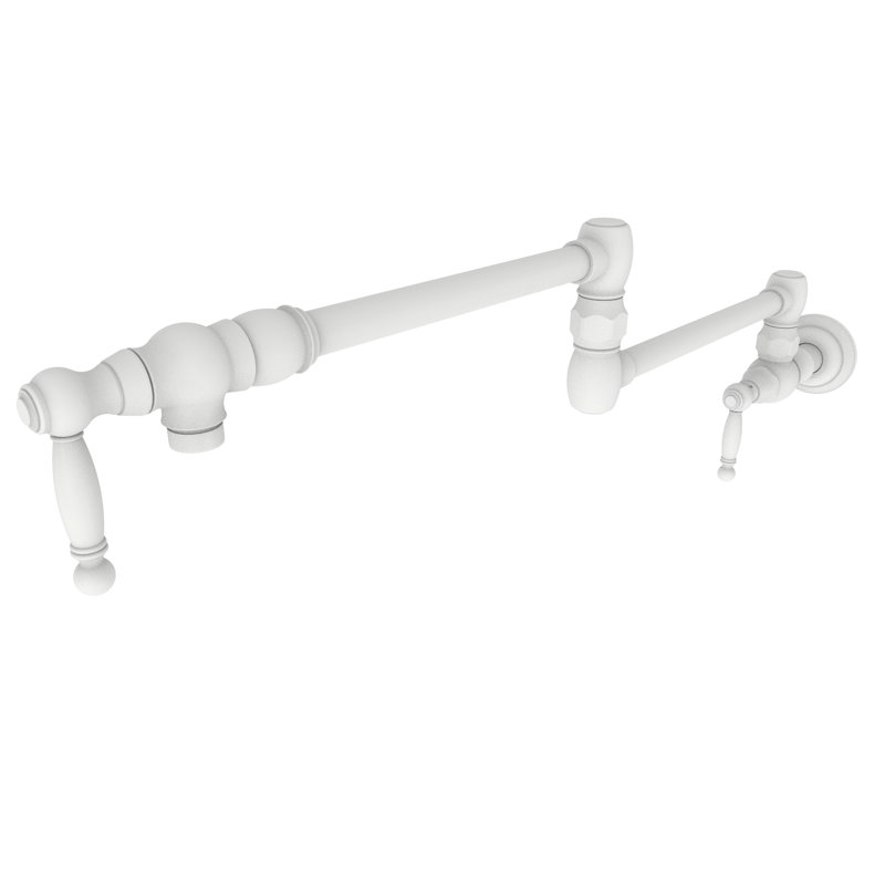 Nadya Wall Mount Pot Filler, Matte White