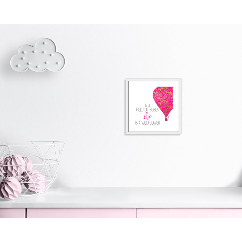 Il s’agit d’un wildflower, H 17 po x l 17 po x P 1,19 po, Encadré de boîte blanc