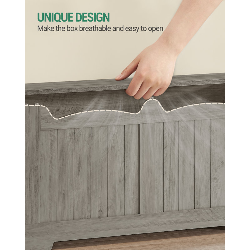 Storage Chest, Storage Trunk with 2 Secure Hinge, 100 cm Lift-Top Storages Bench, Wooden Storages Organizer, Shoe Bench for Entryway, Bedroom, Living Room 