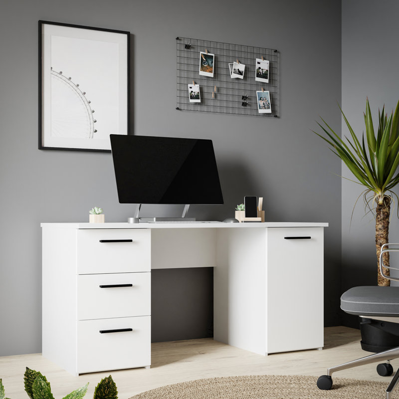 Rosalynd Standing Desk, White