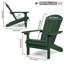 Chaise Adirondack en plastique pour patio-392954382