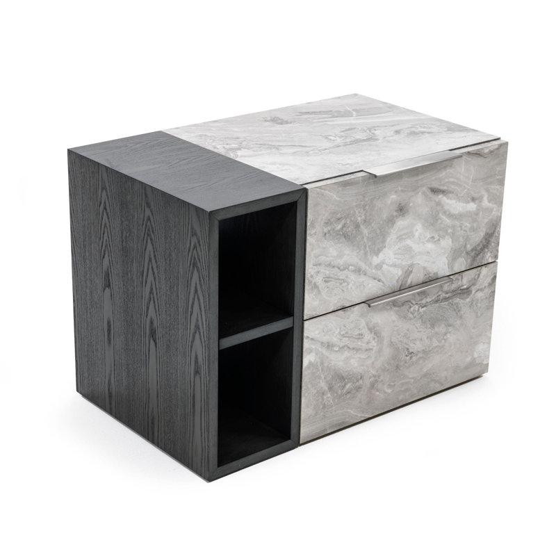 Table de chevet 2 tiroirs Contempo