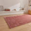 Lux Shaggy area rug Machine Woven Rectangle Blush-100475187