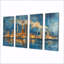 Ensemble de salon art mural gris et bleu - centrale électrique-718531541
