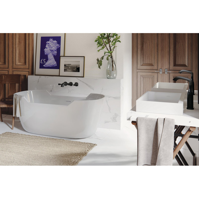 Single Handle Vessel Bathroom Faucet, Matte Black