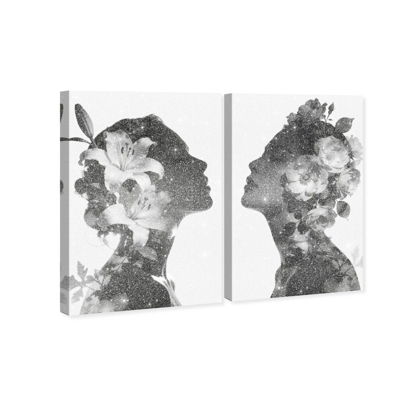 Nocturne Bloom Set Set by Oliver Gal, Gallery Wrapped, 30"H x 45"W
