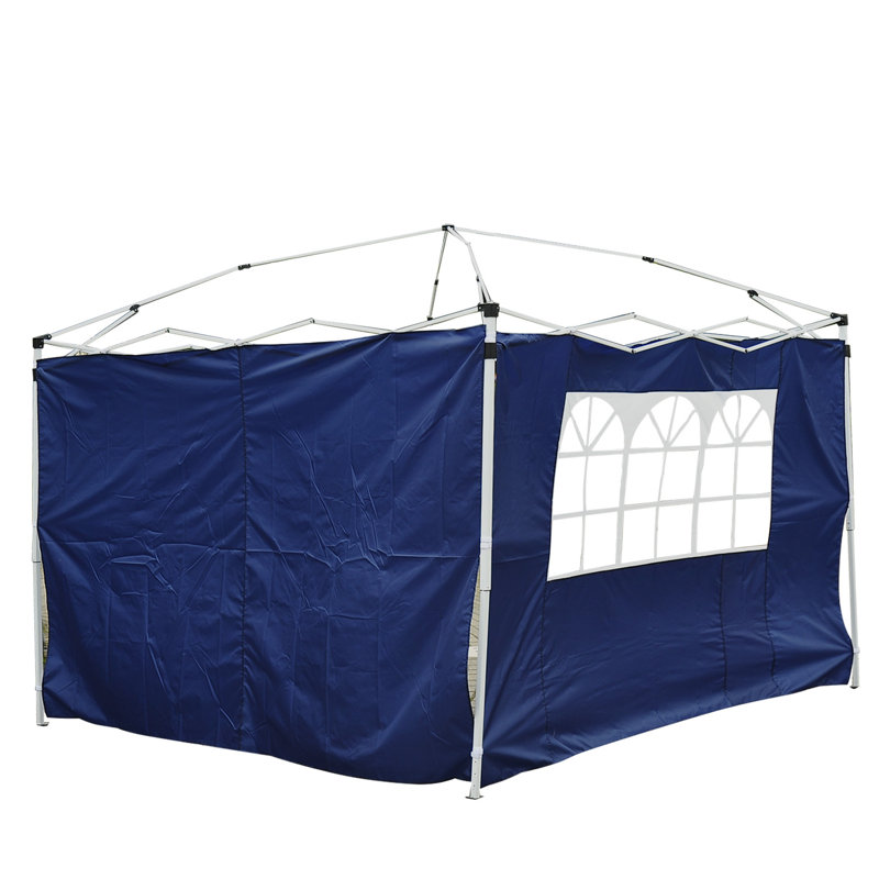 Segovia 3 Meters Gazebo Replaceable Side Panel With Window, Blue