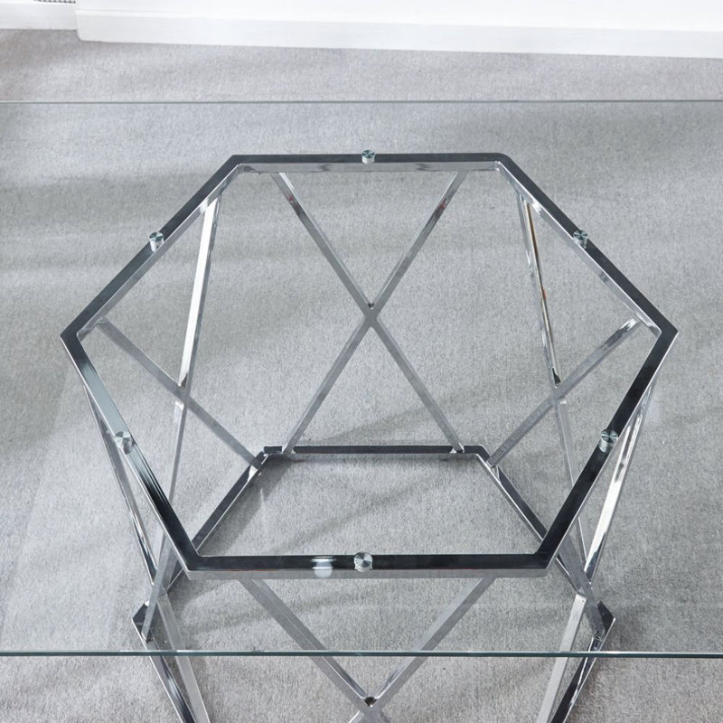 Rectangular Dining Table, Silver