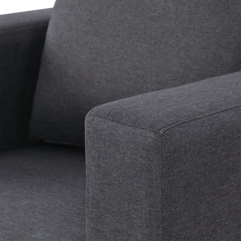 Arnold Upholstered Armchair, Linen Grey