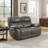 64.5''Wide Genuine Leather Pillow Arms Power Reclining Loveseat With USB Charger and Ergonomics Backrest-868844689