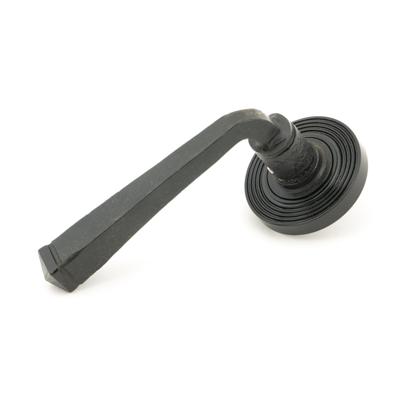 Avon Round Lever on Rose Set (Beehive), External Beeswax
