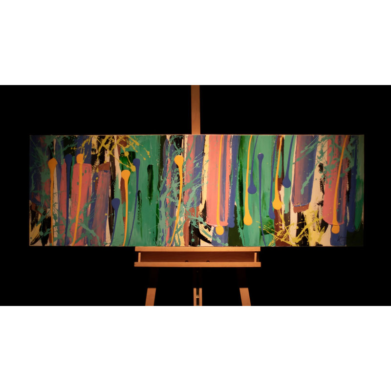 Hand-Painted Acrylic Painting Colorful Era
