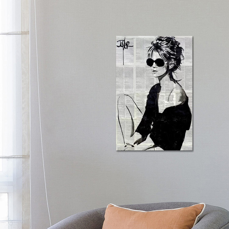 « Summers end » par Loui Jover-impression d’art graphique, Toile tendue, Pas de tapis, H 26 po x l 18 po x 1,5 po