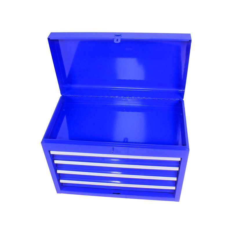5 Blue Metal Tool Chest With Powder Coating & Internal Space Rolling 5 Drawers Storage -, Blue