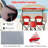 Double Beach Chair with Adjustable Canopy Oversized Folding Camping Chair Red-1200060628