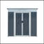 Outdoor Storage Sheds 6Ftx4ft Pent Roof Grey-119458031-119458033