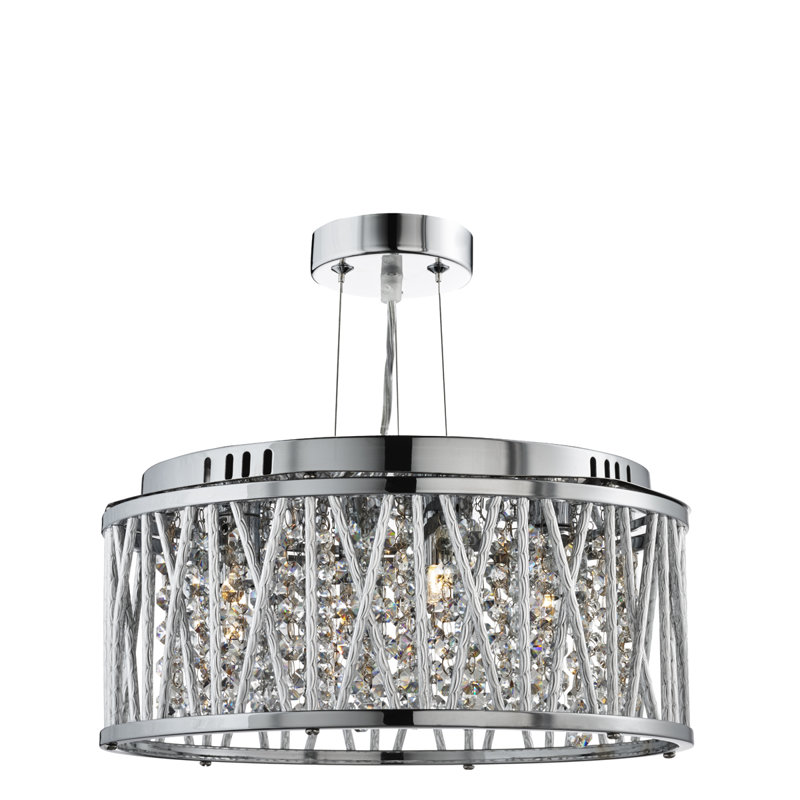 Ashlynn 3-Light Drum Chandelier, Large