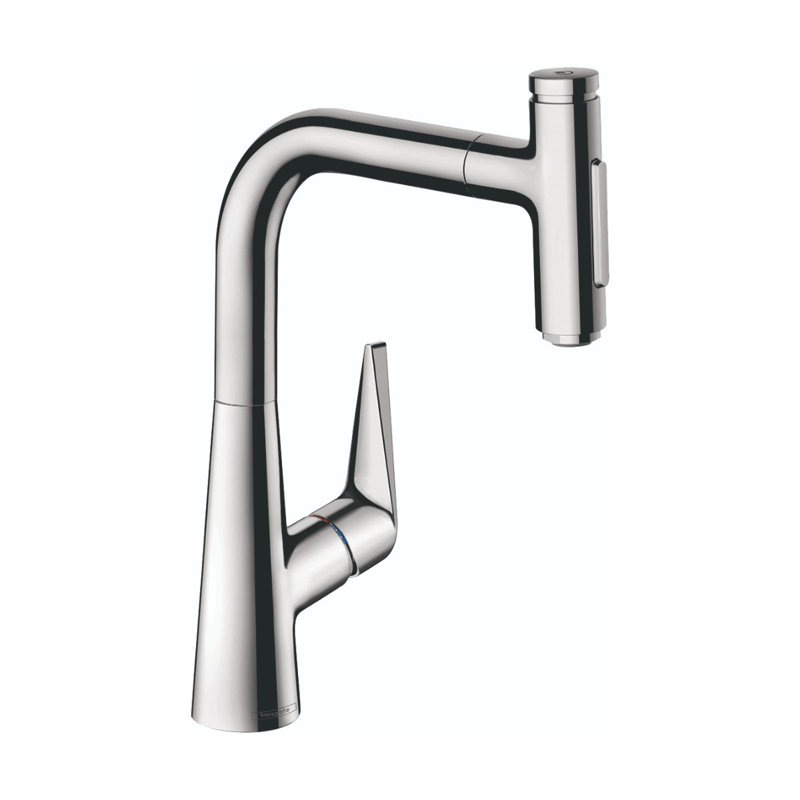 Robinet de cuisine hansgrohe Talis Select S, extractible à 2 jets, 1,75 gal / min, Chrome