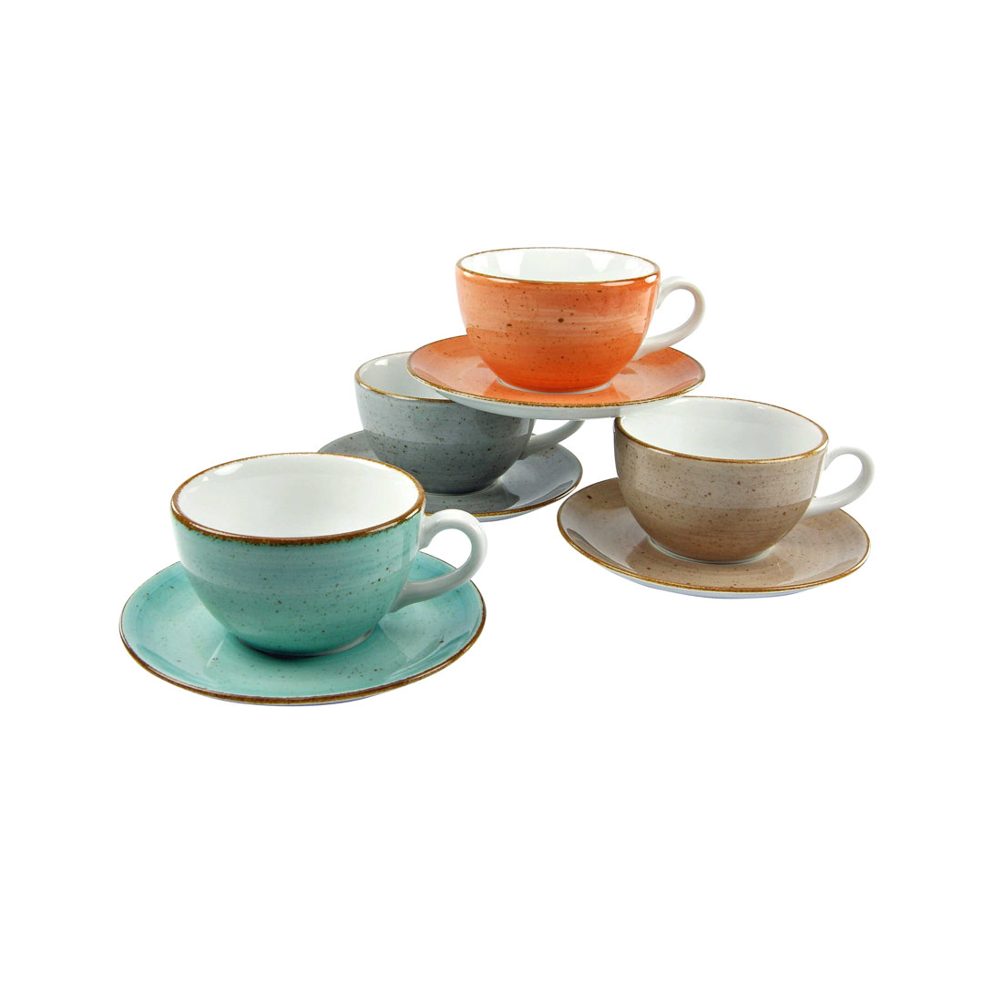 Cappuccino-Set 8-tlg. Serie Vintage Natur