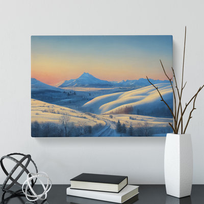 Winter Mountain Sunrise Vol.2 - Wrapped Canvas