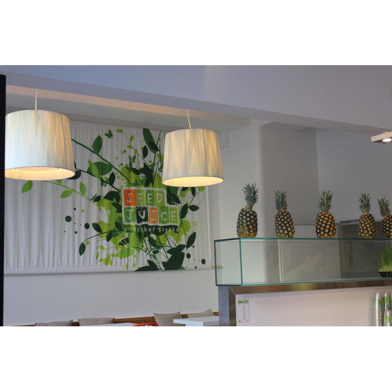 Dress 6 - Light Shaded Drum Chandelier, White