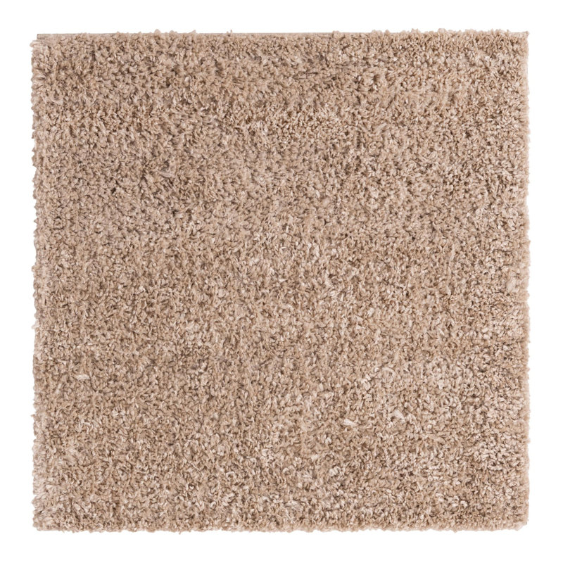 Tapis beige tissé à la machine Analena, Carré 3 pi 1 po