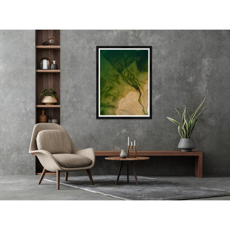 Johnson Point III Print by Tim Klein, Black, 42" H x 32" W x 1.5" D