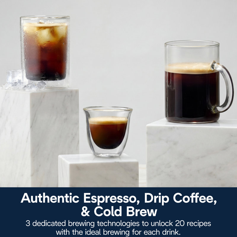 De'Longhi Magnifica Duo Fully Automatic Espresso Machine with Grinder & Milk Frother in Stainless Steel